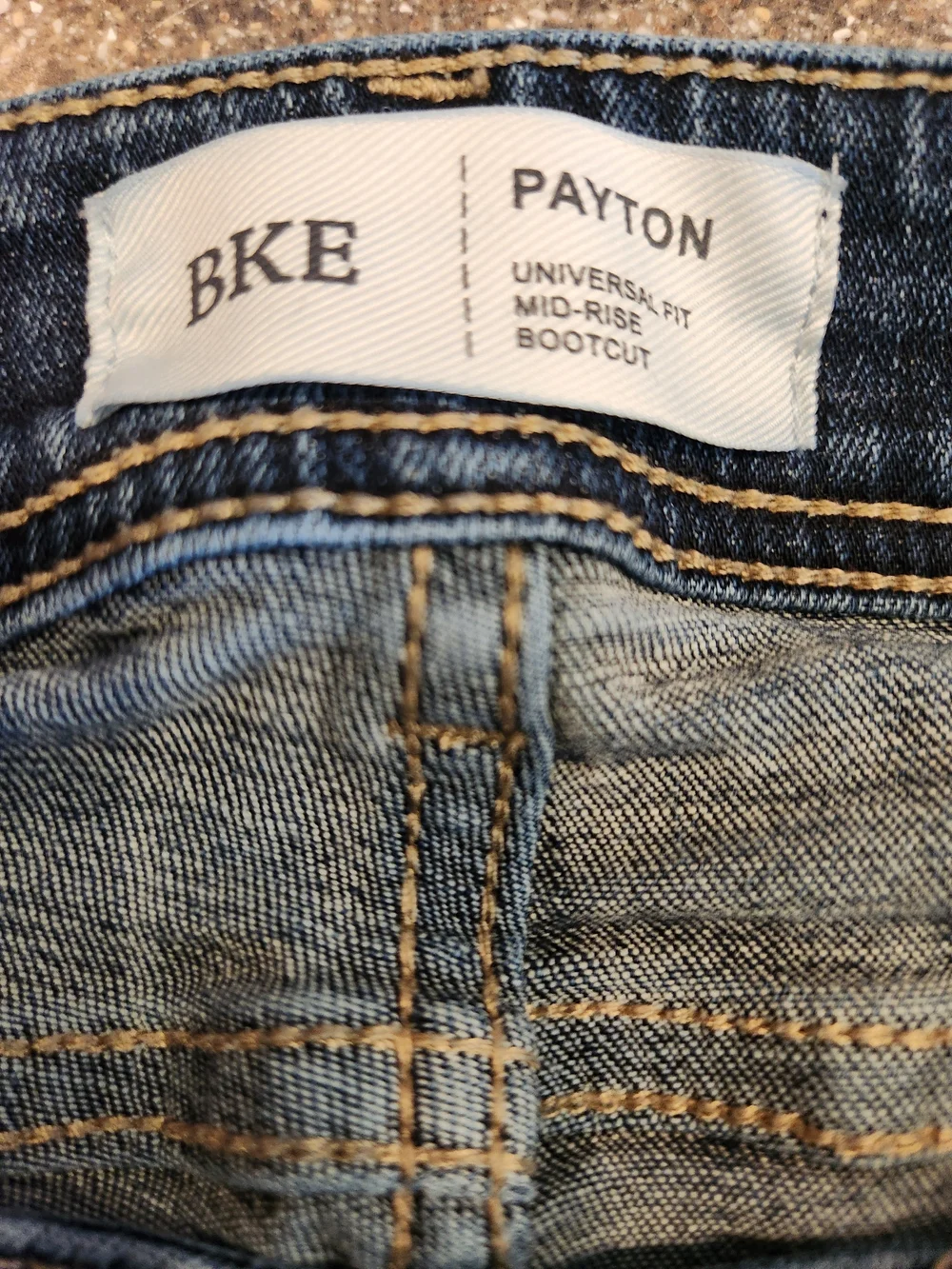 BKE Payton Mid-Rise Bootcut Devora Jean Size 25X31-1/2 Superior Stretch Denim